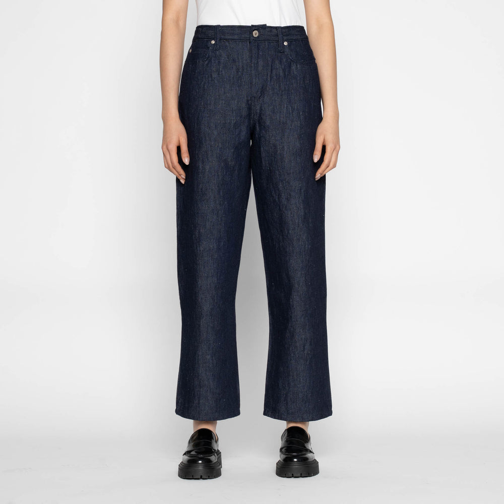 Bestie - Linen Blend Denim - Indigo by Naked & Famous Denim