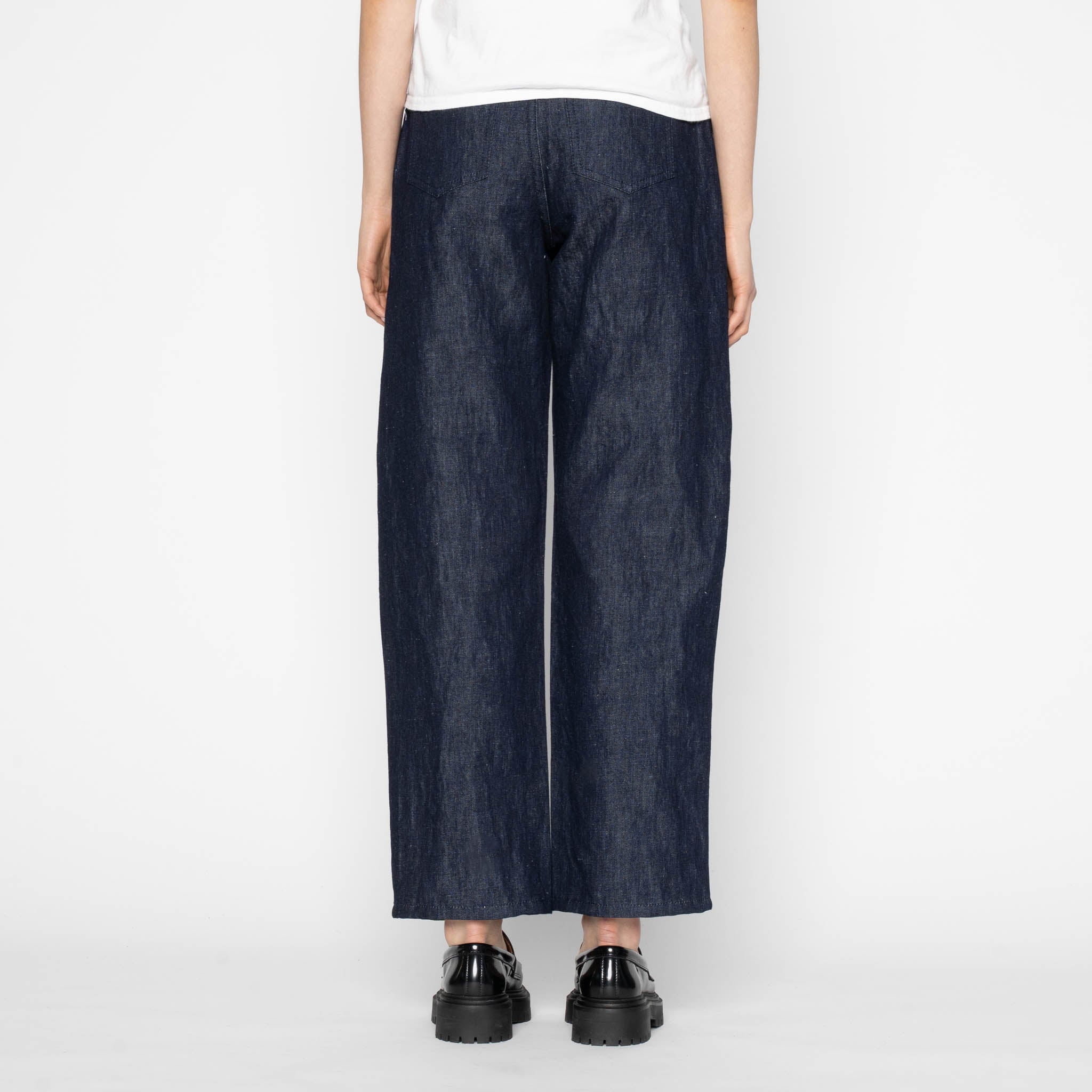 Bestie - Linen Blend Denim - Indigo by Naked & Famous Denim