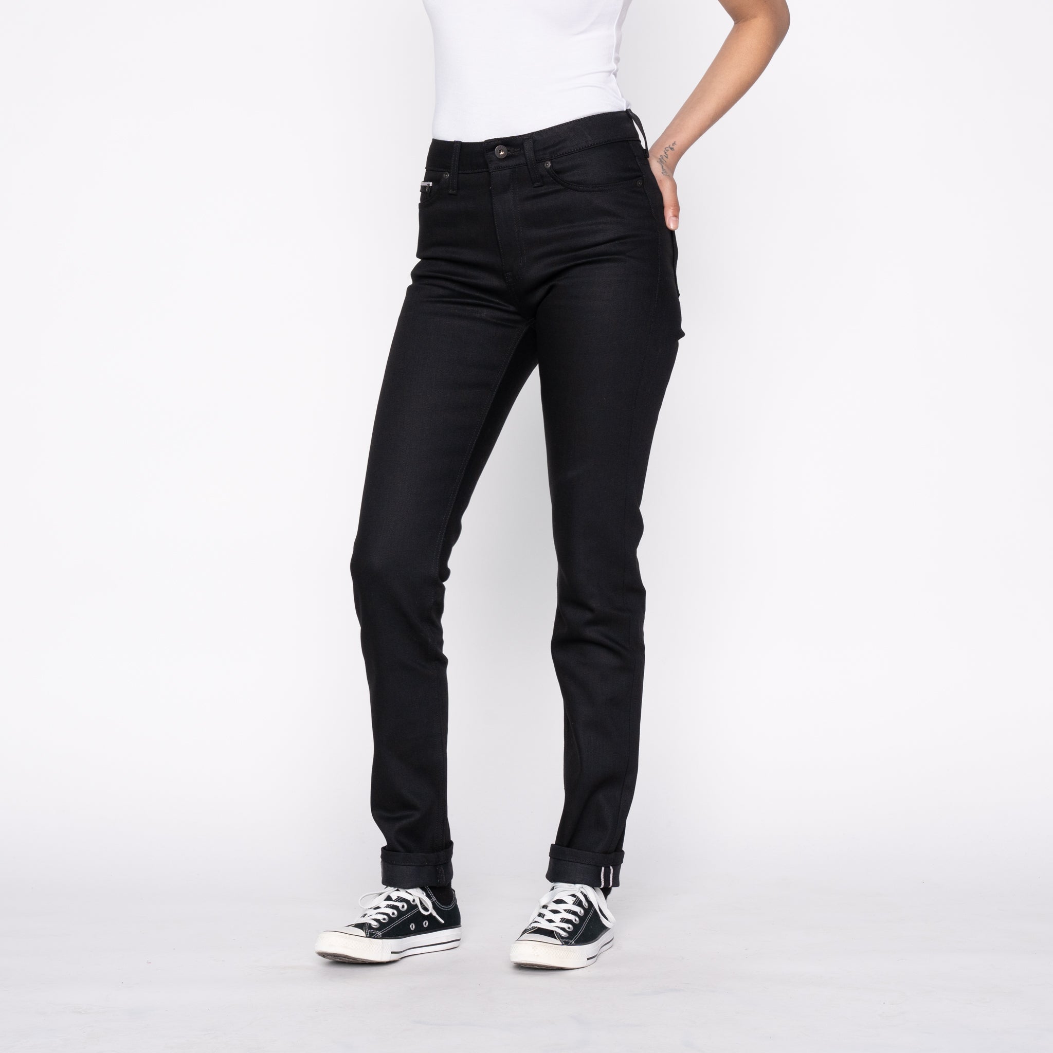 Women's - High Skinny - Black Cobra Stretch Selvedge by Naked & Famous Denim