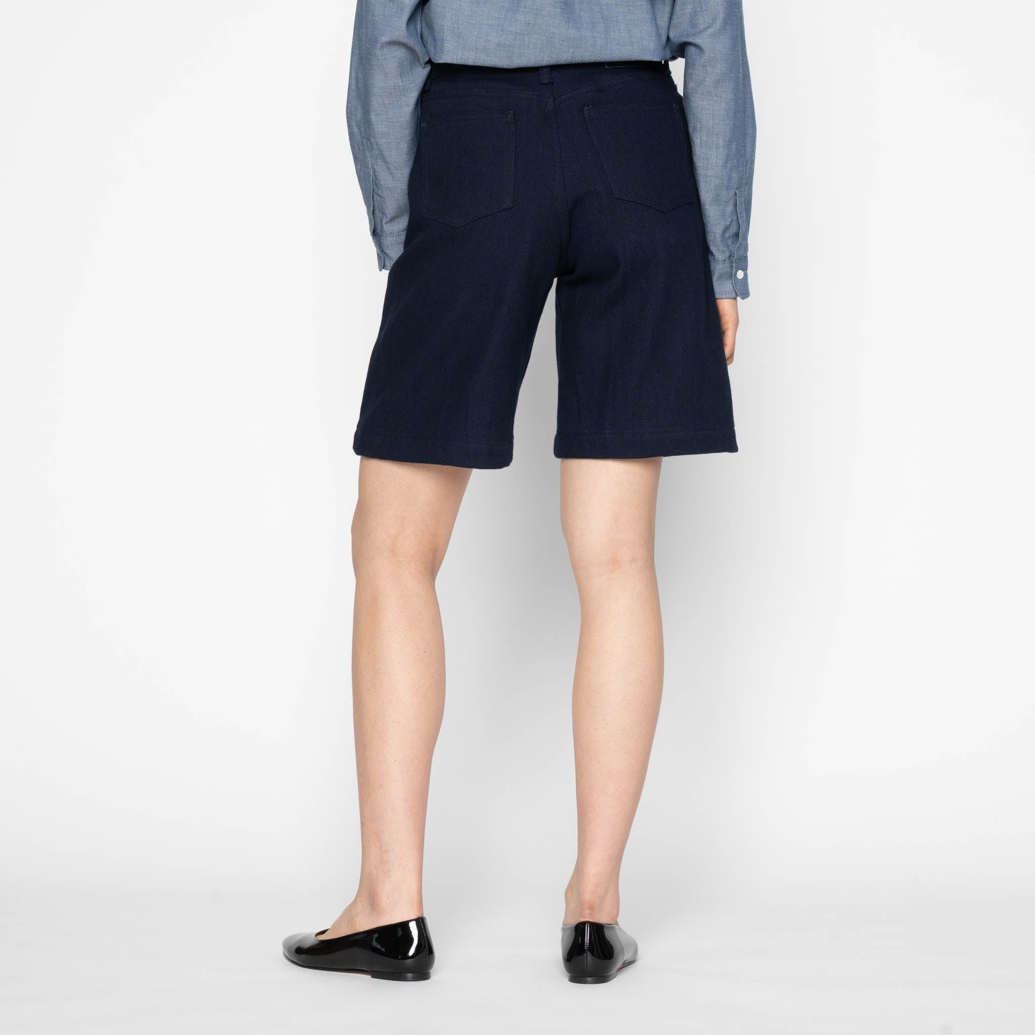 Andie Shorts - Maekake Dobby - Indigo by Naked & Famous Denim
