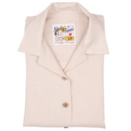 Camp Collar Shirt - French Linen Fine Canvas - Ecru by Naked & Famous Denim