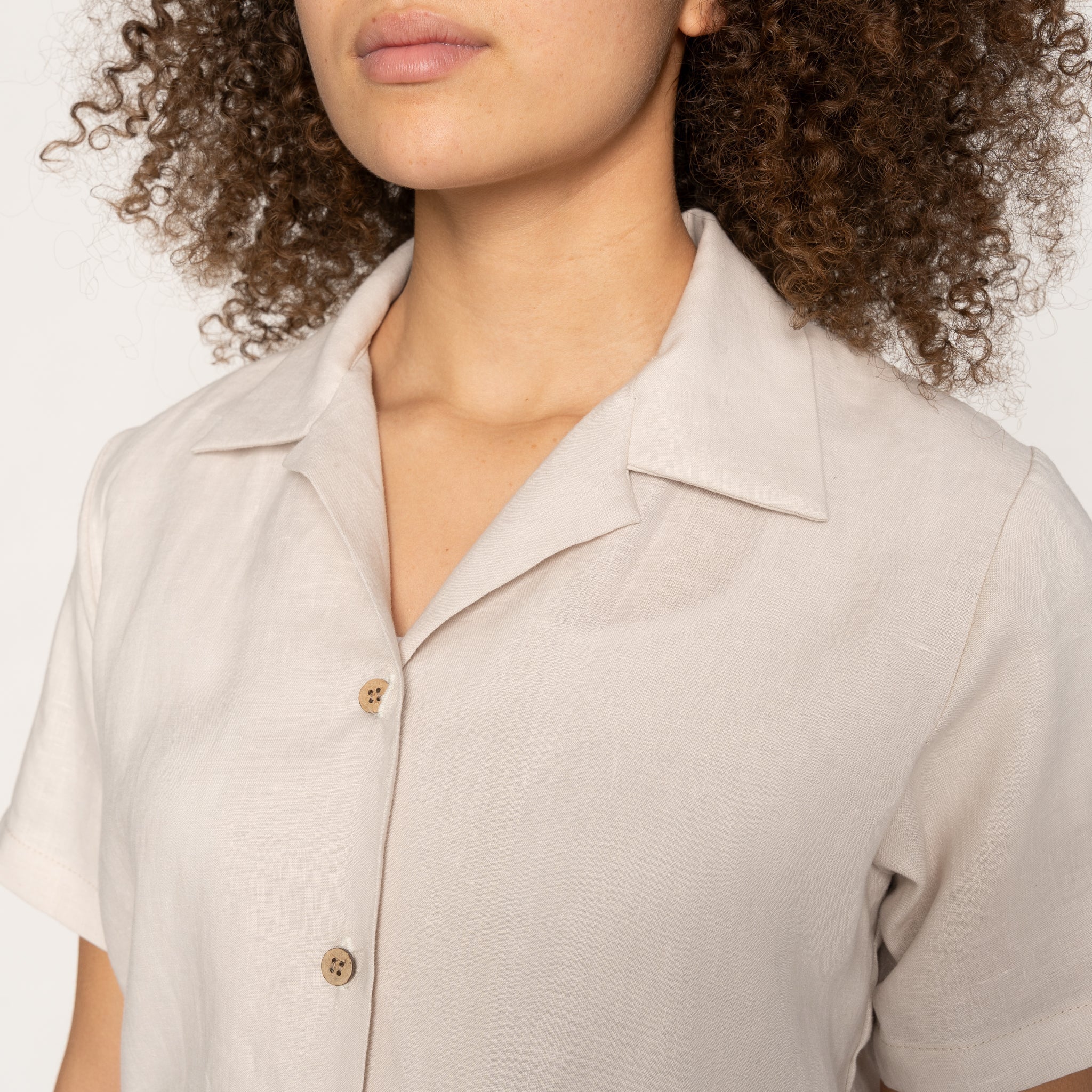 Aloha Dress - French Linen Fine Canvas - Ecru by Naked & Famous Denim