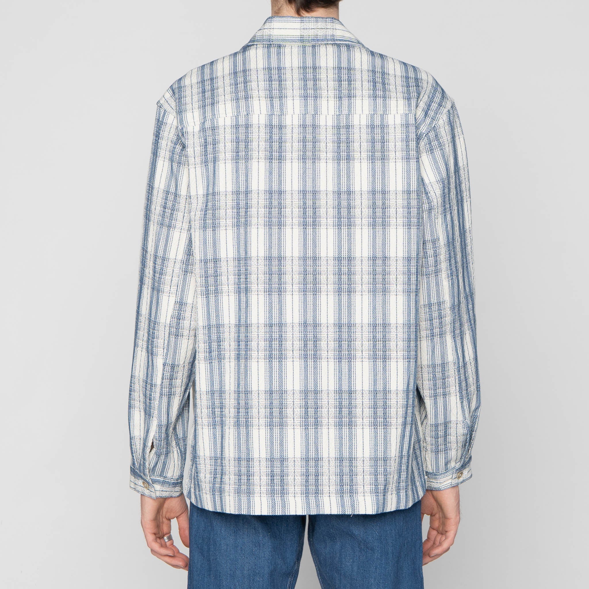 Work Shirt - Asagi Sashiko - White by Naked & Famous Denim