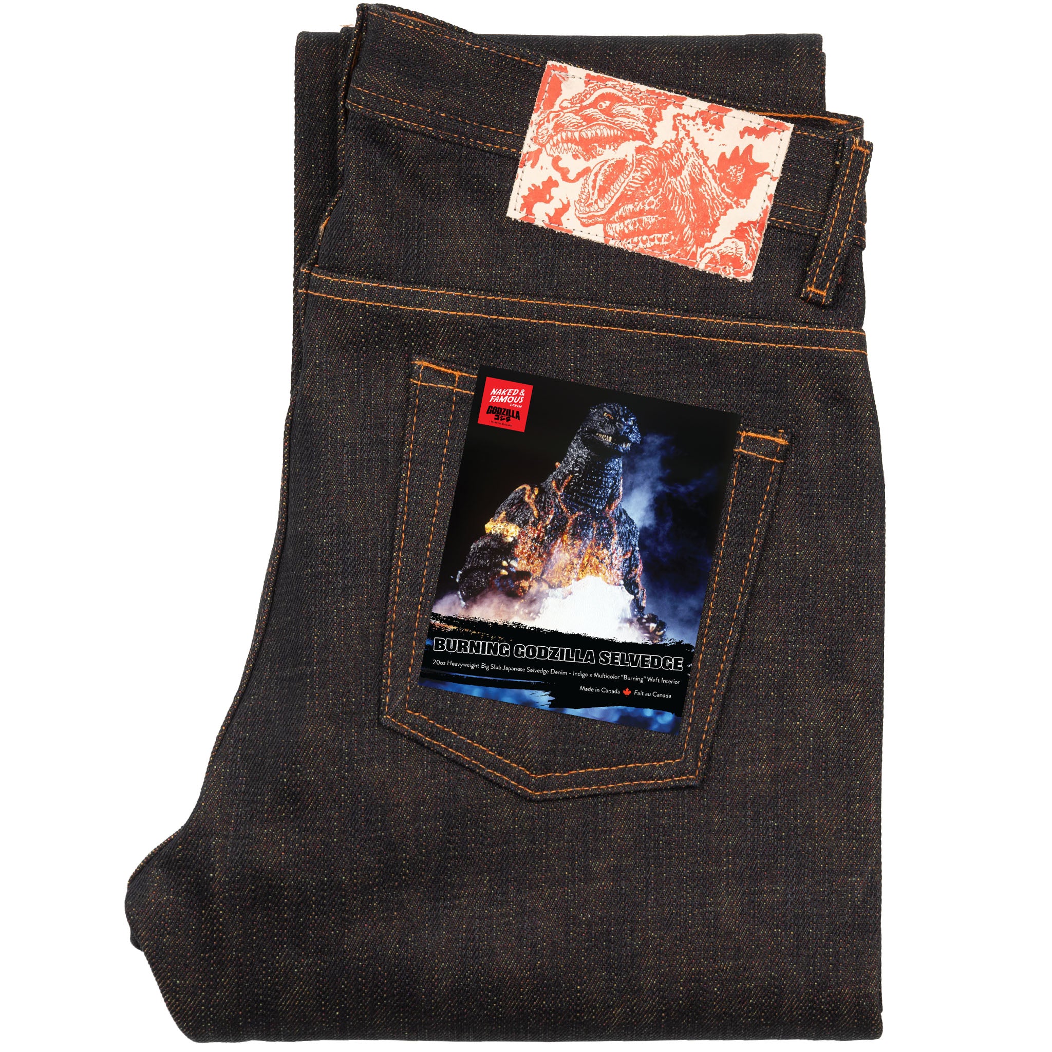 Weird Guy - Burning Godzilla Selvedge - Indigo by Naked & Famous Denim