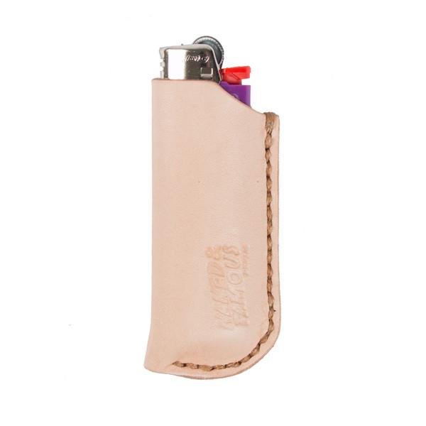 Leather Lighter Case - Natural Tan by Naked & Famous Denim