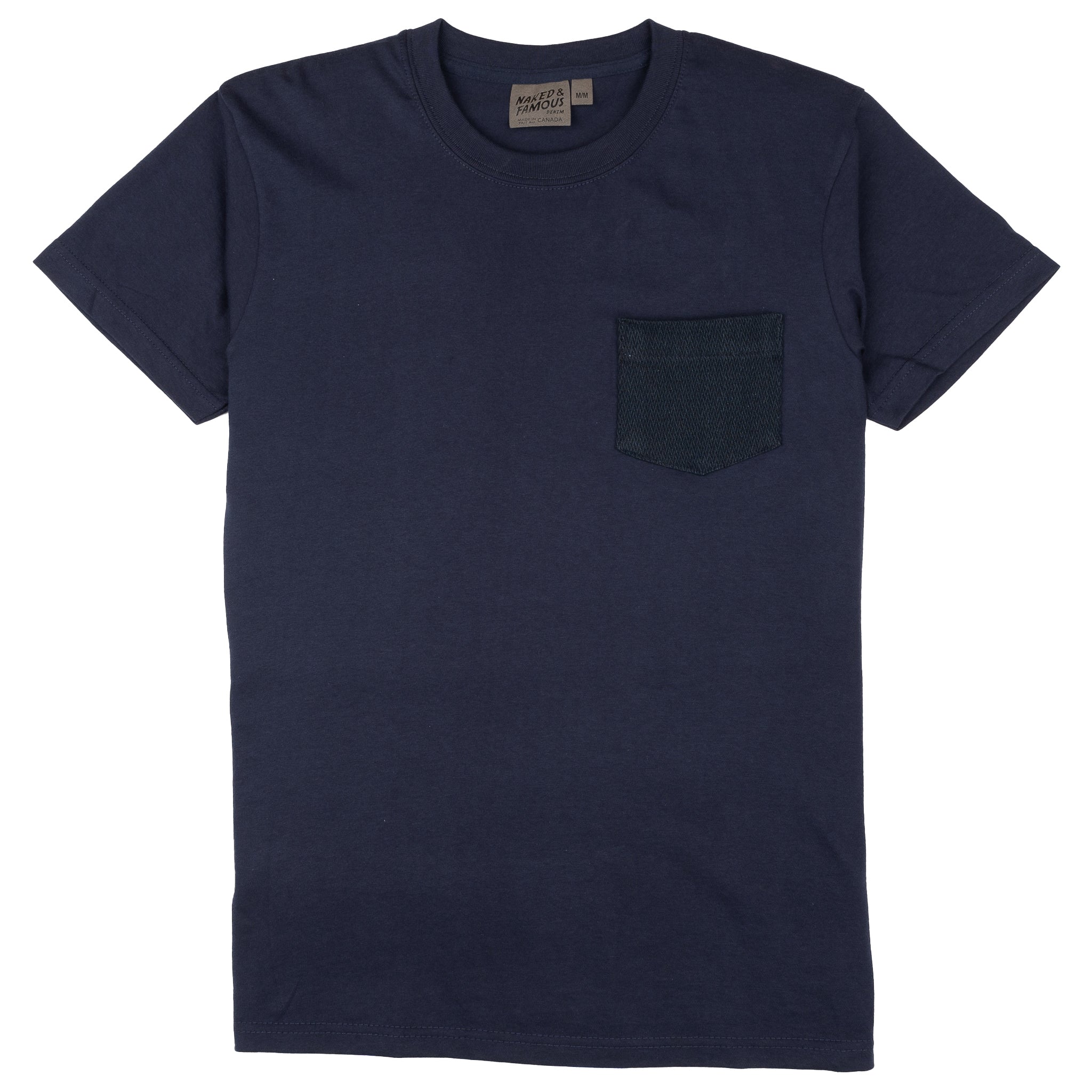 Pocket Tee - Navy - Yagasuri Denim by Naked & Famous Denim