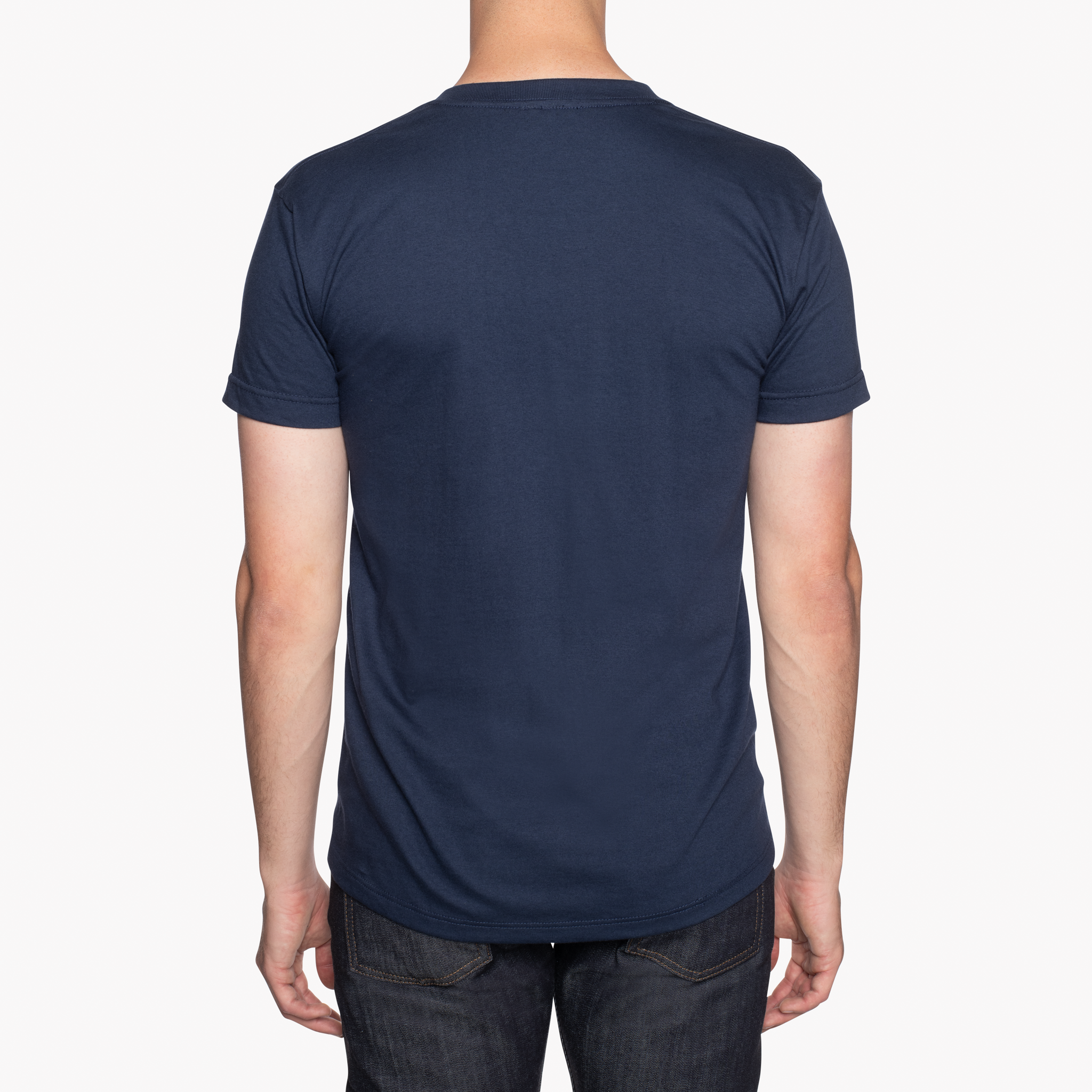 Pocket Tee - Navy - Botanical Print - Navy by Naked & Famous Denim
