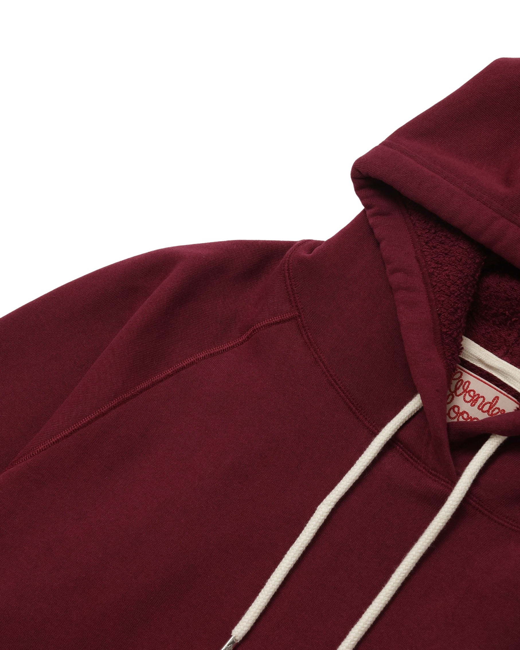 Pullover Hoodie - Super Looper French Terry - Burgundy by Wonder Looper