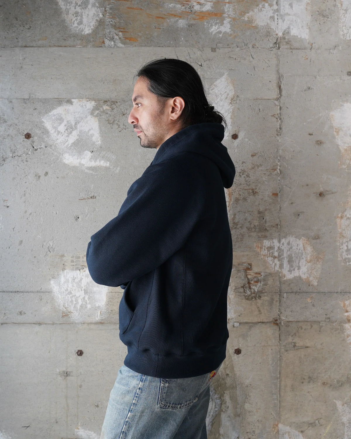 Pullover Hoodie - Double Heavyweight - Navy