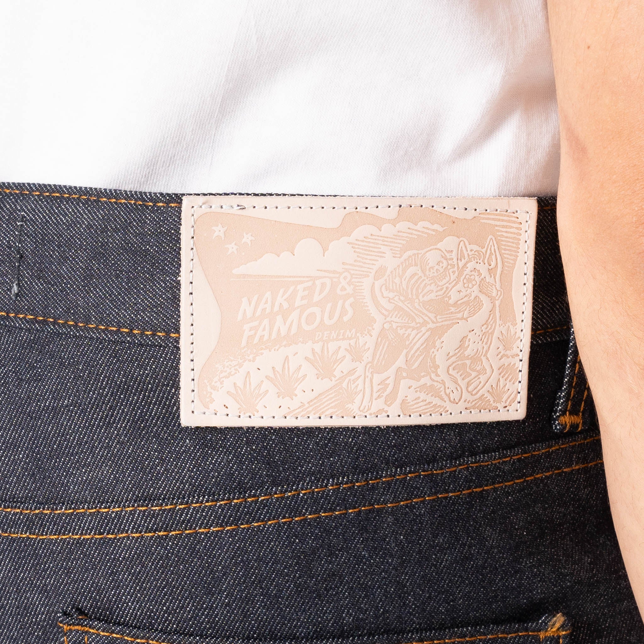 Super Guy - Dia De Los Muertos Selvedge - Indigo by Naked & Famous Denim