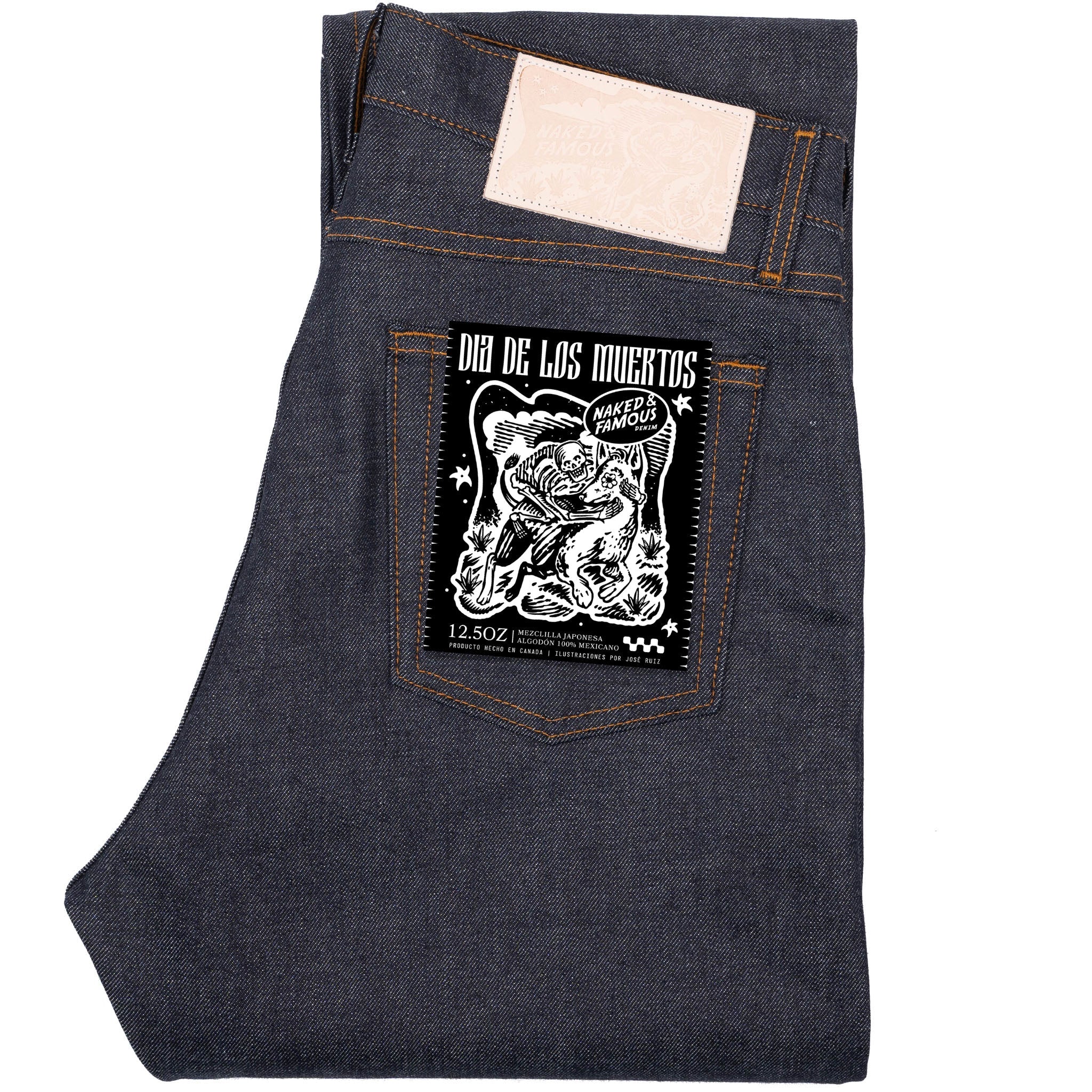 True Guy - Dia De Los Muertos Selvedge - Indigo by Naked & Famous Denim