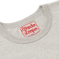 Crewneck T-shirt - ELS Recycled Cotton Slub - Heather Grey by Wonder Looper