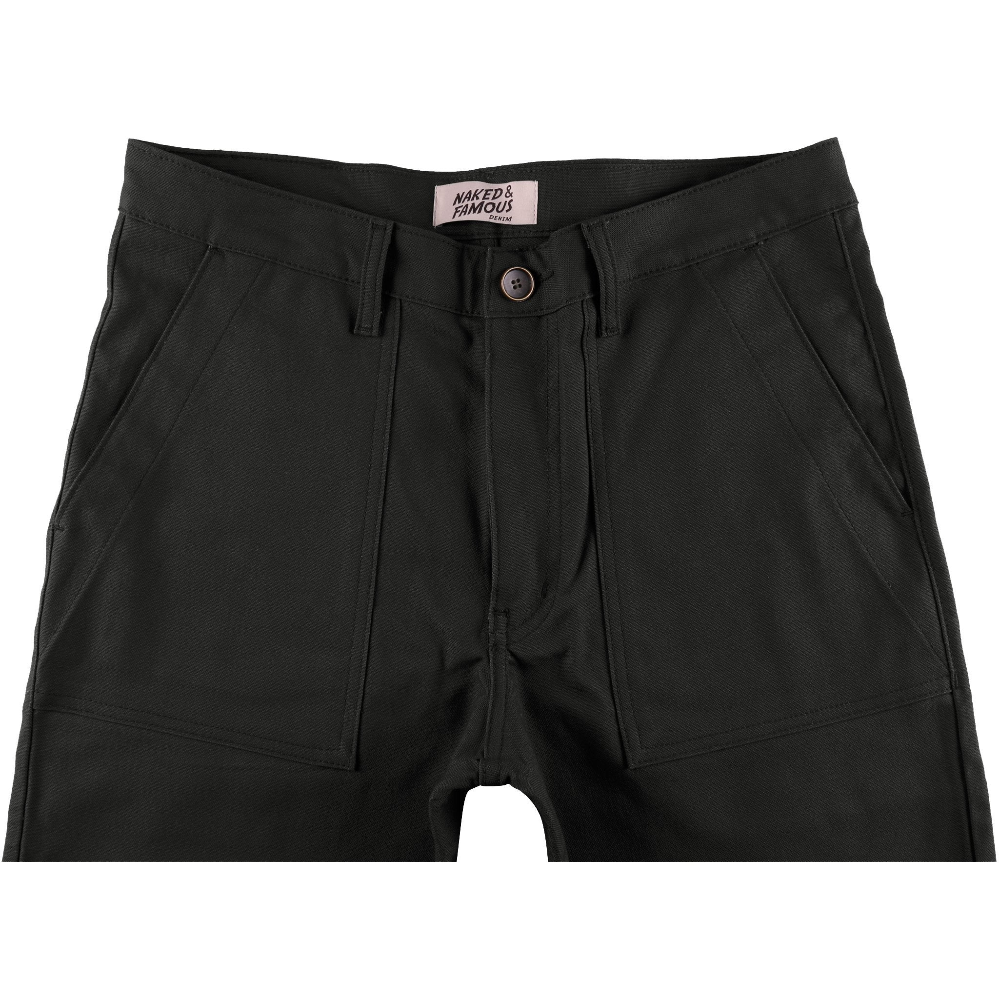 Work Pant - Black Canvas by Naked & Famous Denim