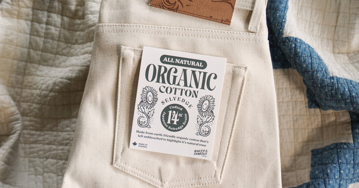 Embrace The Natural Beauty Of The All Natural Organic Cotton Selvedge