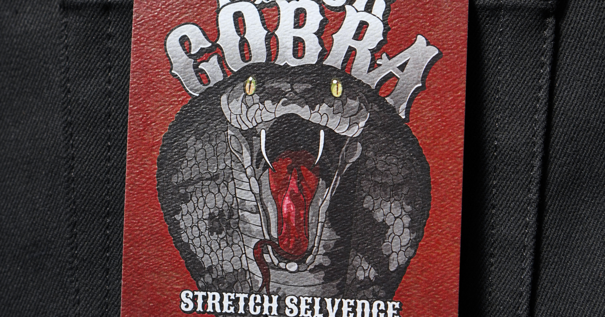Blacked Out Japanese Stretch Selvedge Denim - Black Cobra Stretch Selvedge