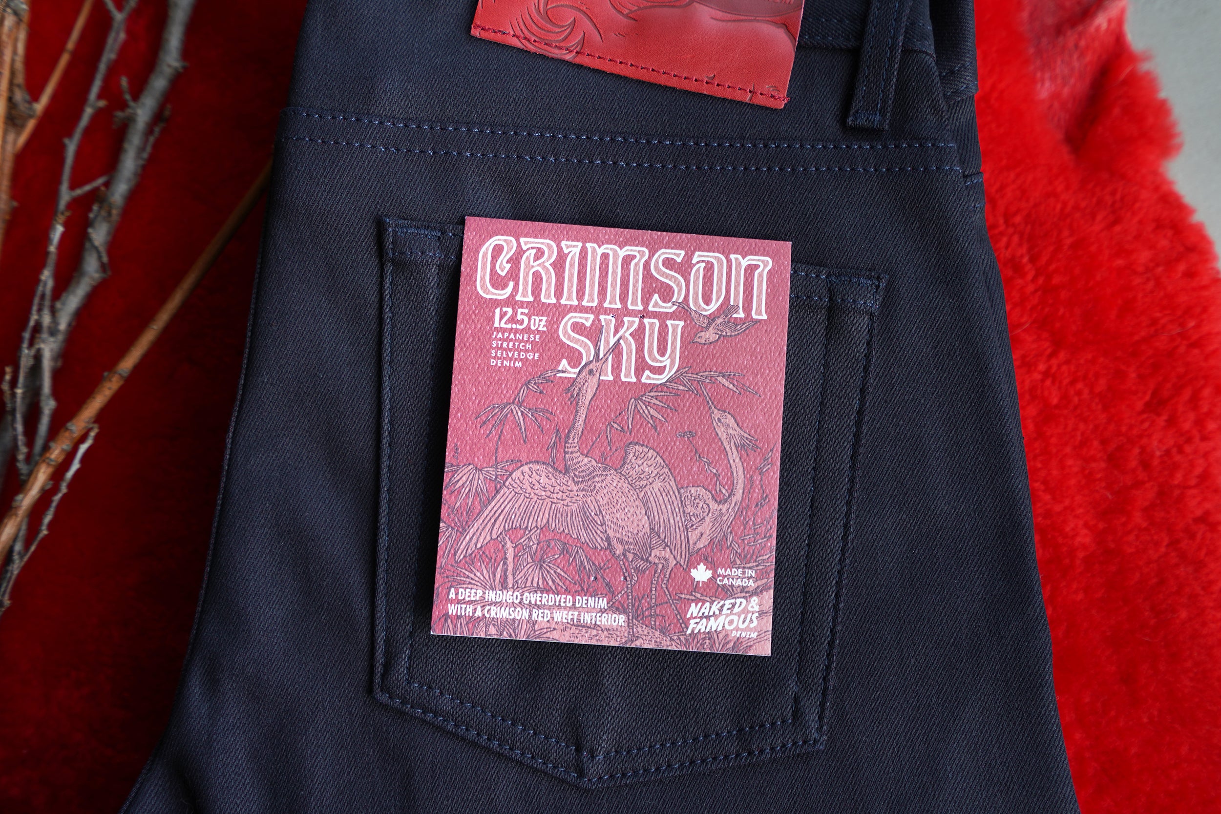 Crimson Sky Stretch Selvedge
