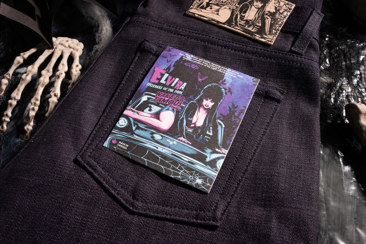 The Elvira - Mistress Of The Dark Selvedge: A Spooky Delight For Denim And Horror Fans