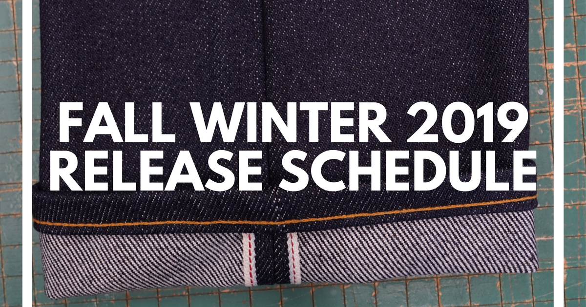 Fall Winter 2019 Release Schedule