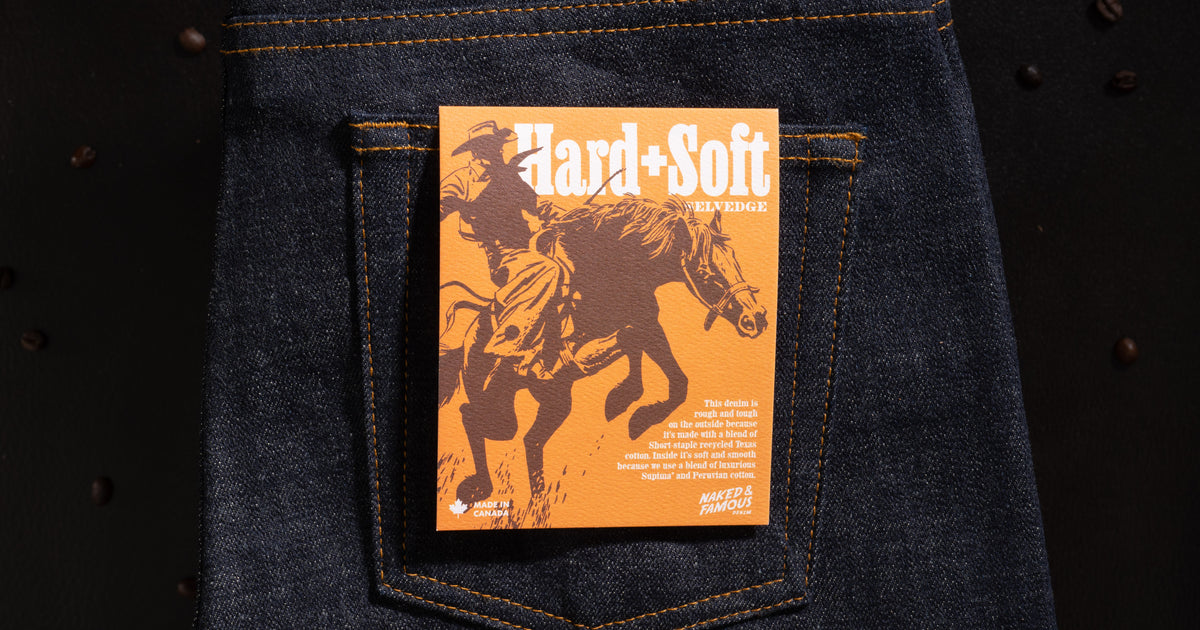 Rugged And Comfortable: The Unique Blend Of Fibers In The Hard + Soft Selvedge Denim