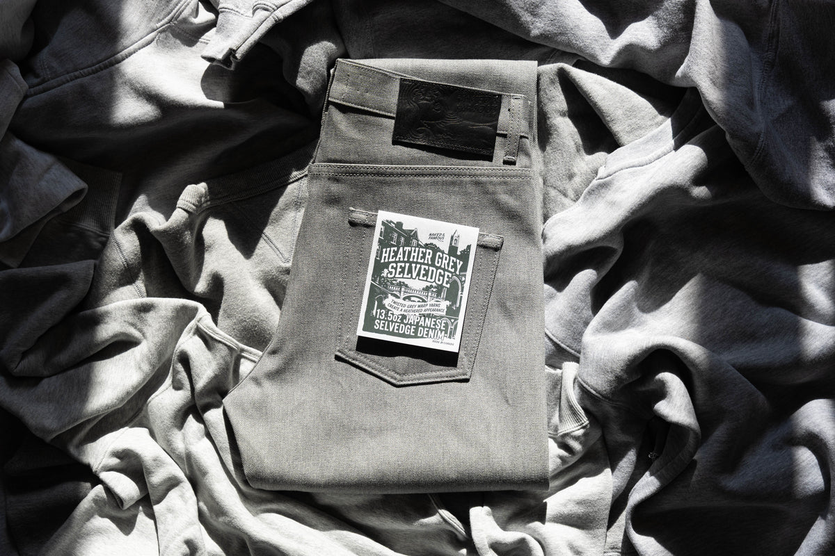 Heather Grey Selvedge: Blended Before Spinning