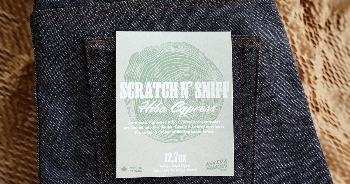 Scratch n' Sniff - Hiba Cypress Scented Japanese Selvedge Denim