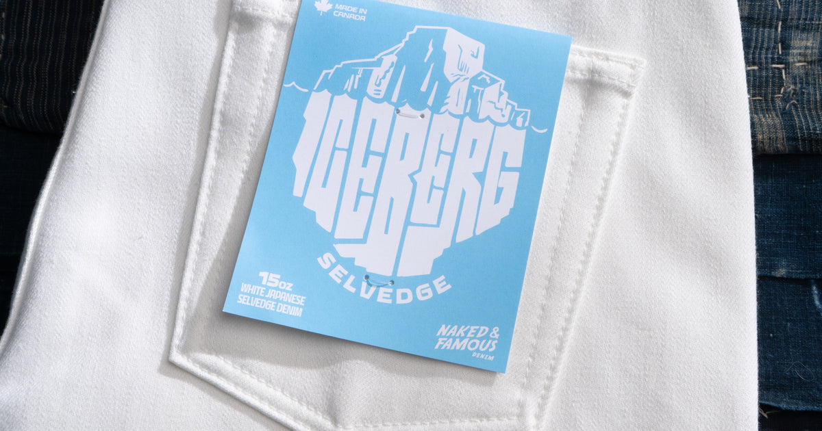 The Iceberg Selvedge: Cool by Nature, Arctic White Selvedge Denim