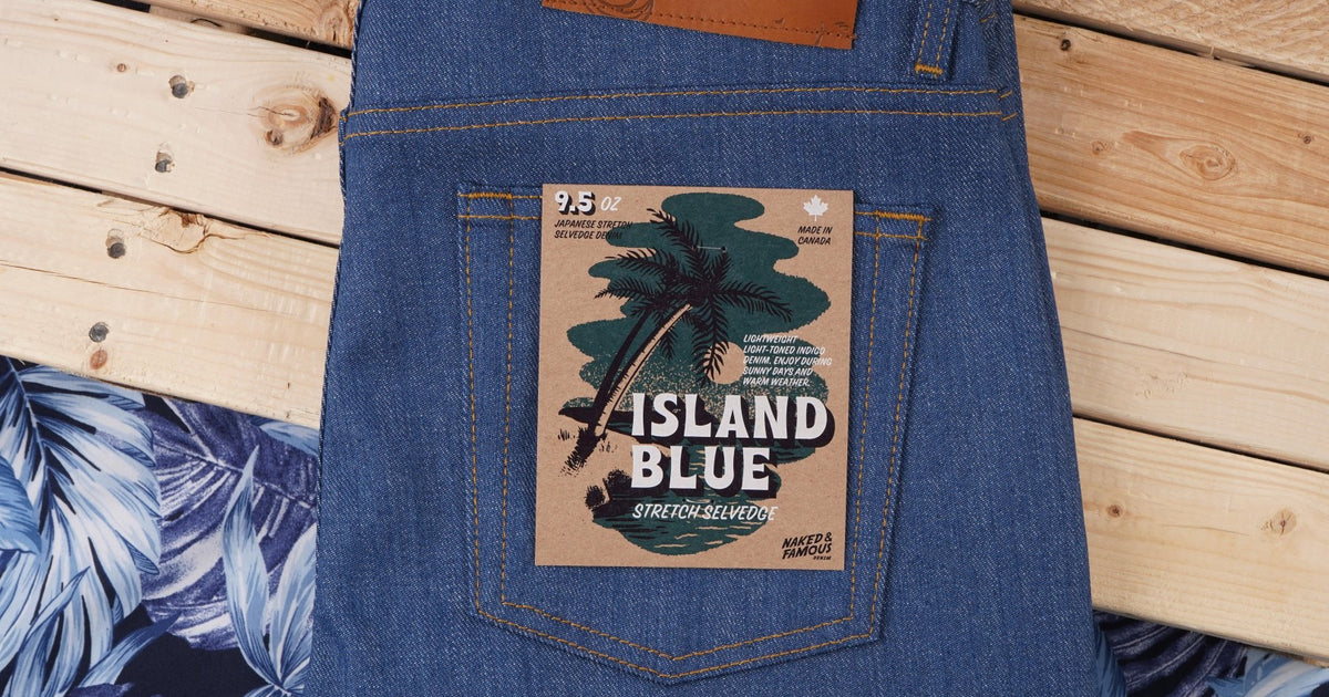 Island Blue Stretch Selvedge