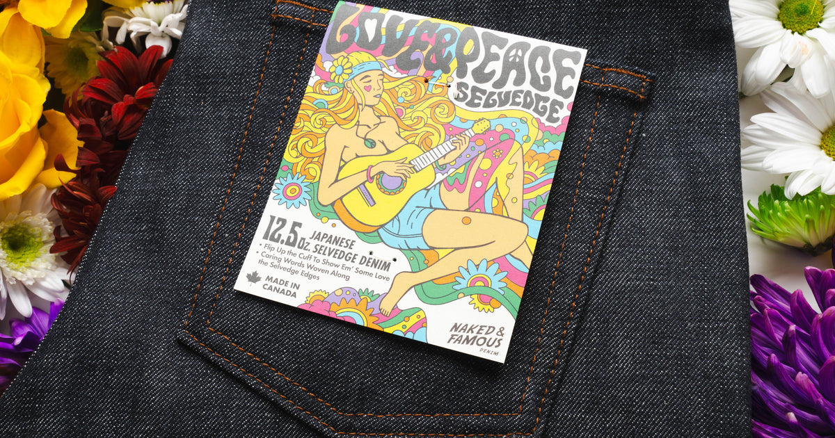 Love &  Peace Selvedge: A Softer Flip of the Cuff