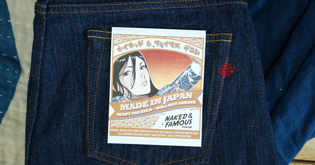 MIJ9 - "Tennen Ai" Natural Indigo Slub Selvedge
