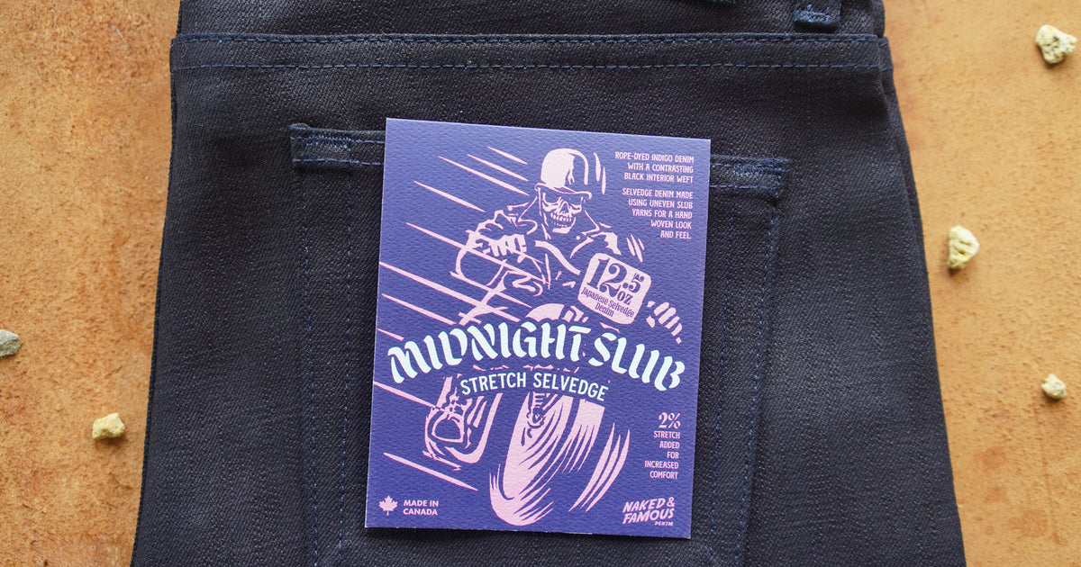 Get To Know The High Contrast Fade Potential Of The Midnight Slub Stretch Selvedge