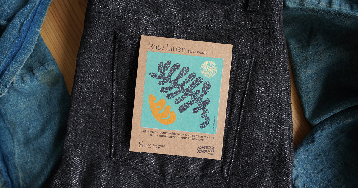 Raw Linen Slub Denim