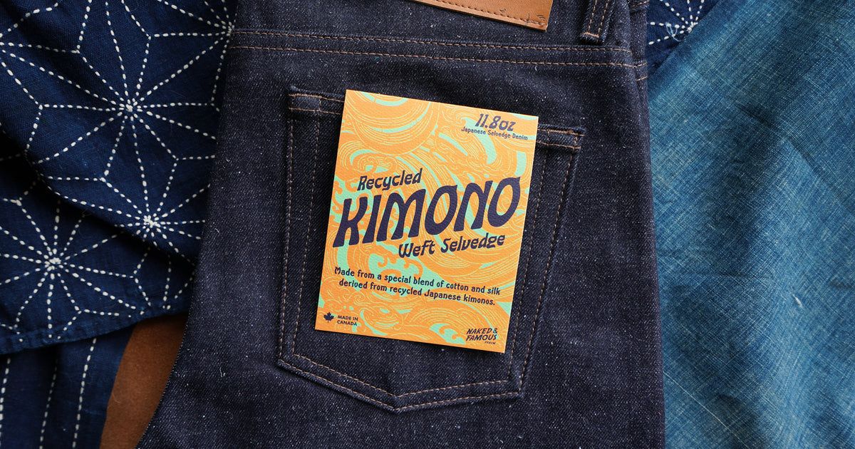 Add Some Japanese Culture To Your Denim Collection With The Recycled Kimono Weft Selvedge