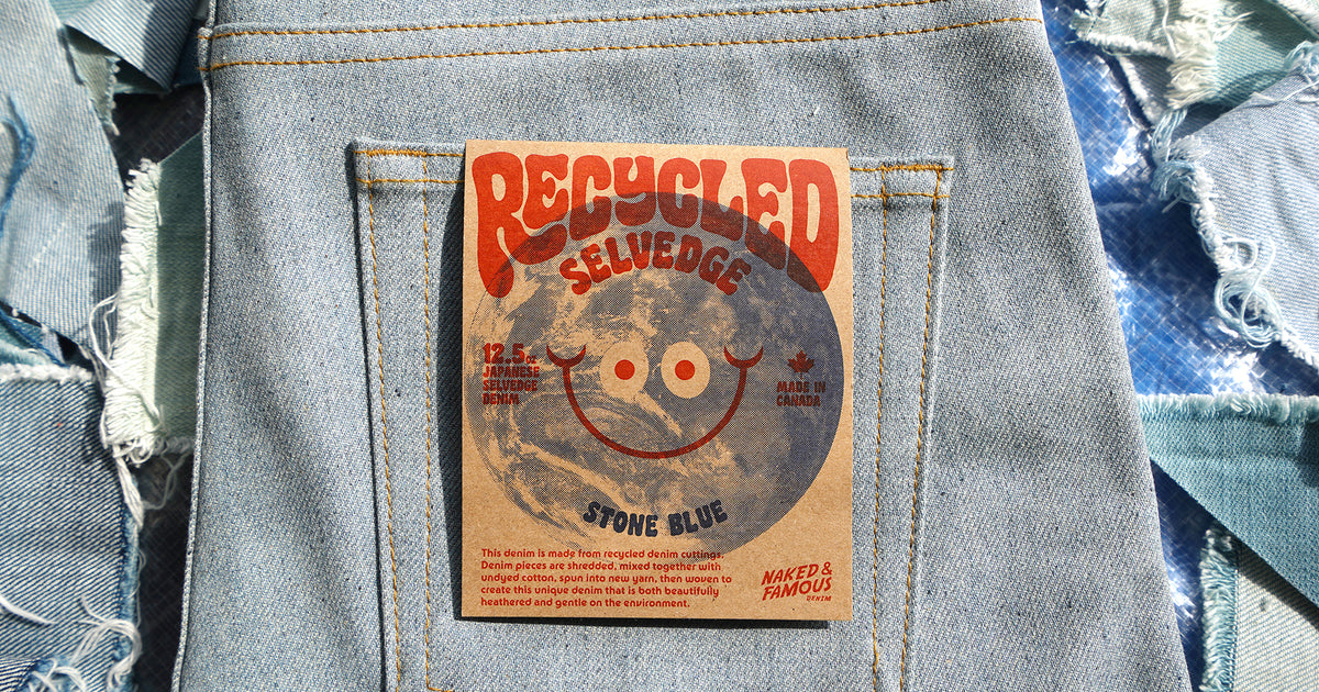 Recycled Selvedge - Stone Blue