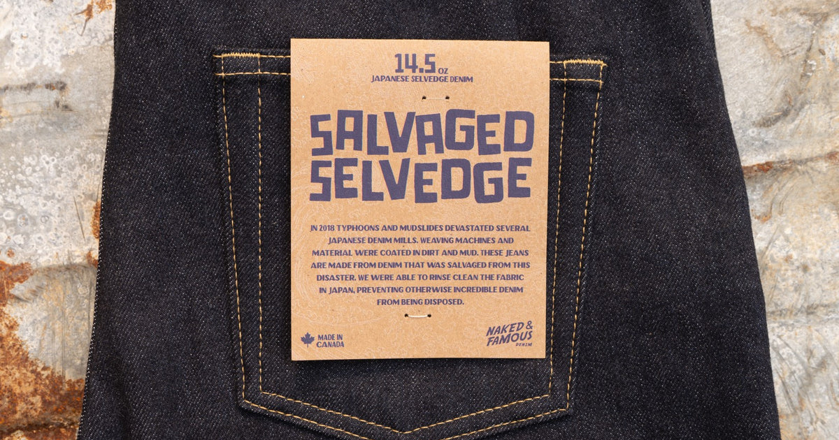The Salvaged Selvedge - Japanese Selvedge Denim Saved From Disaster