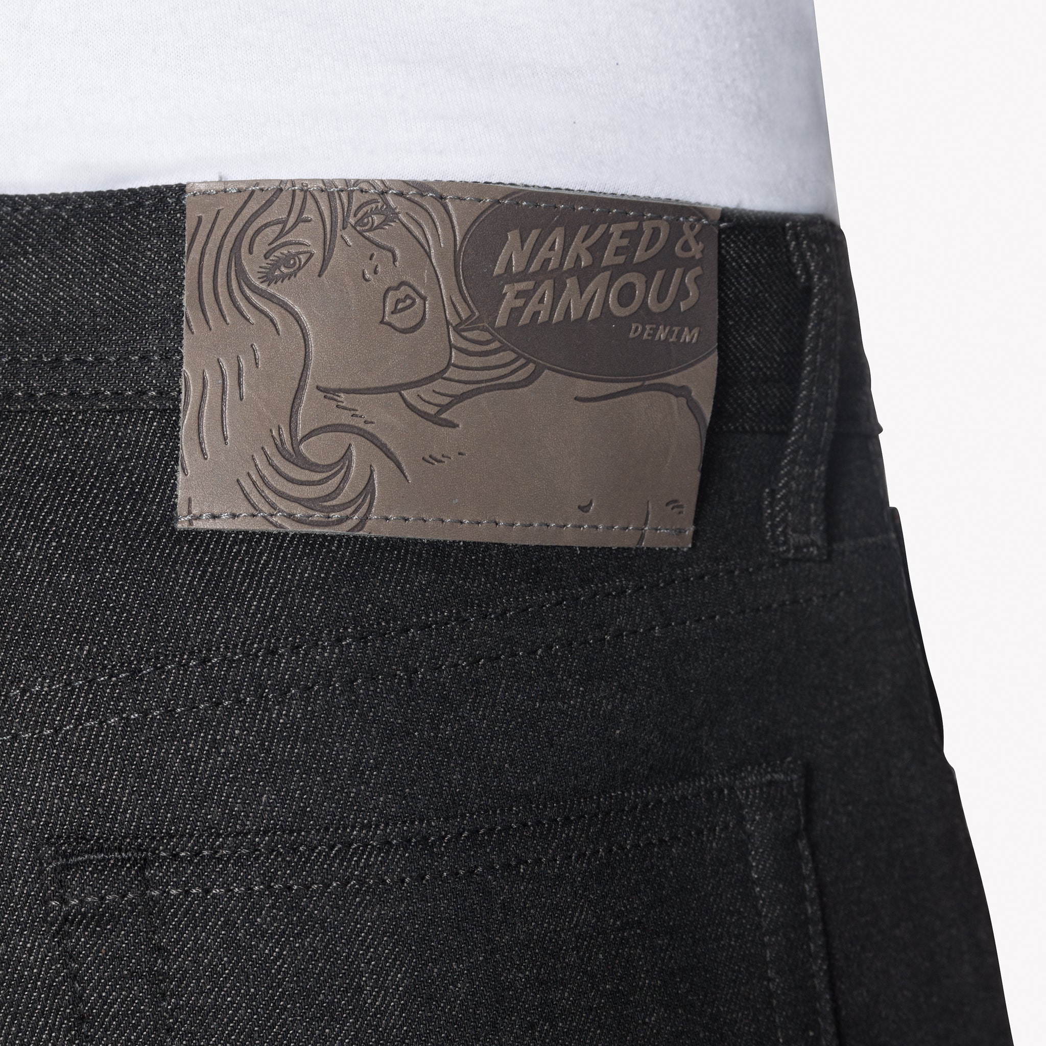 Weird Guy - Black x Grey Stretch Selvedge by Naked & Famous Denim