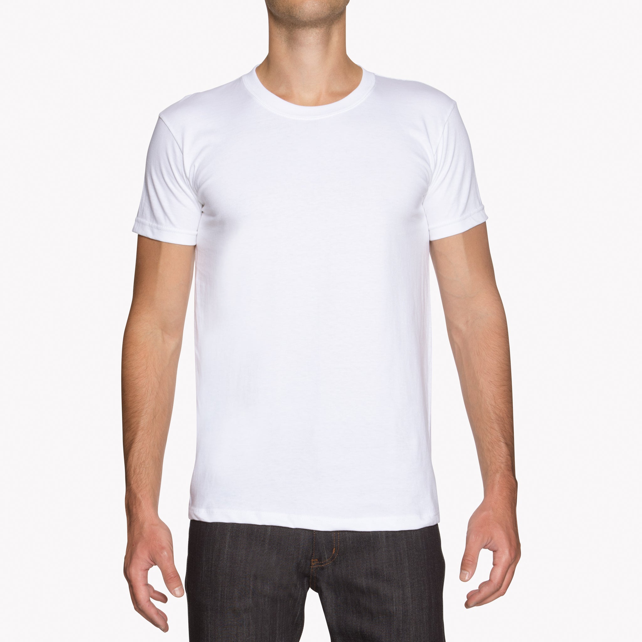 Circular Knit T-Shirt - White‎ by Naked & Famous Denim