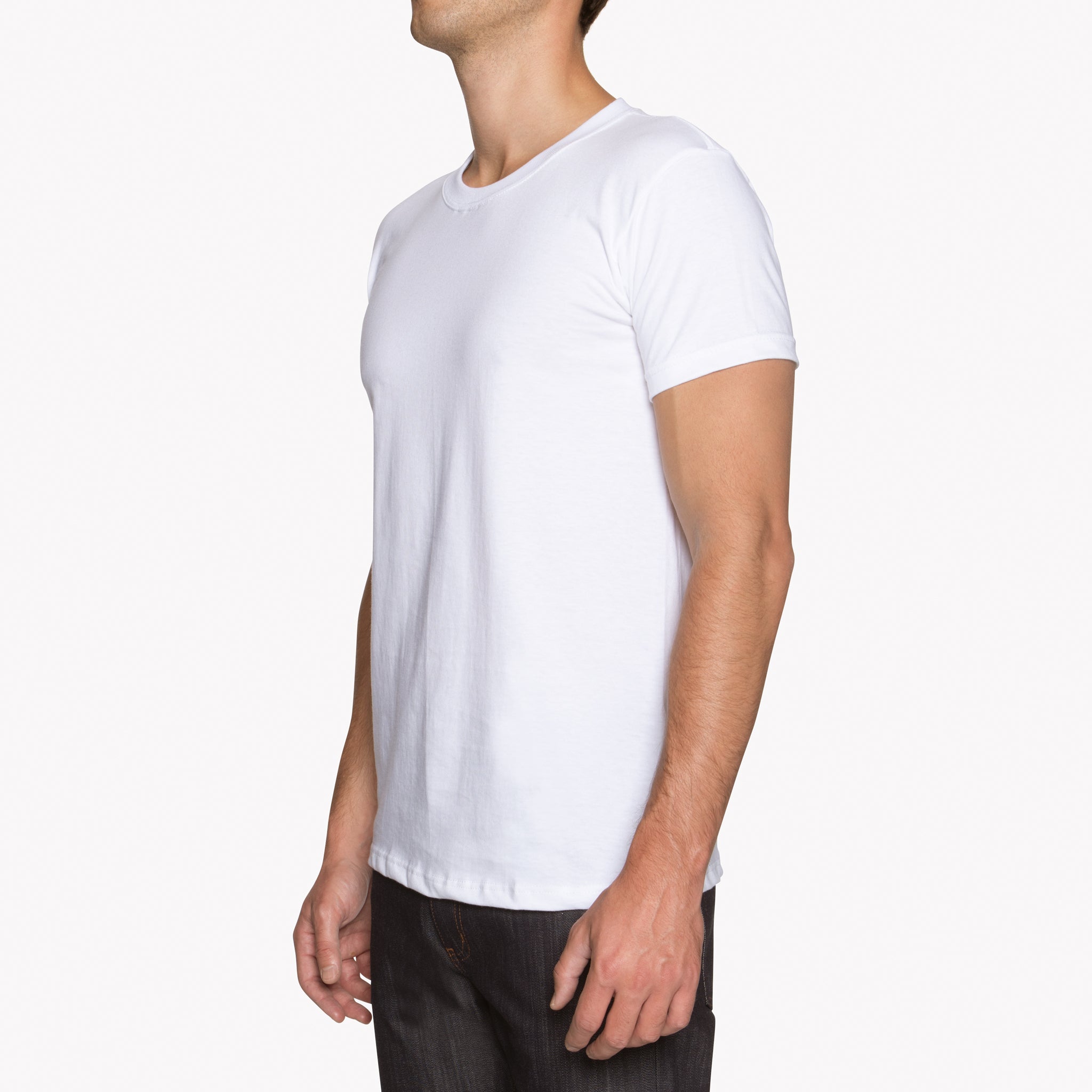 Circular Knit T-Shirt - White‎ by Naked & Famous Denim