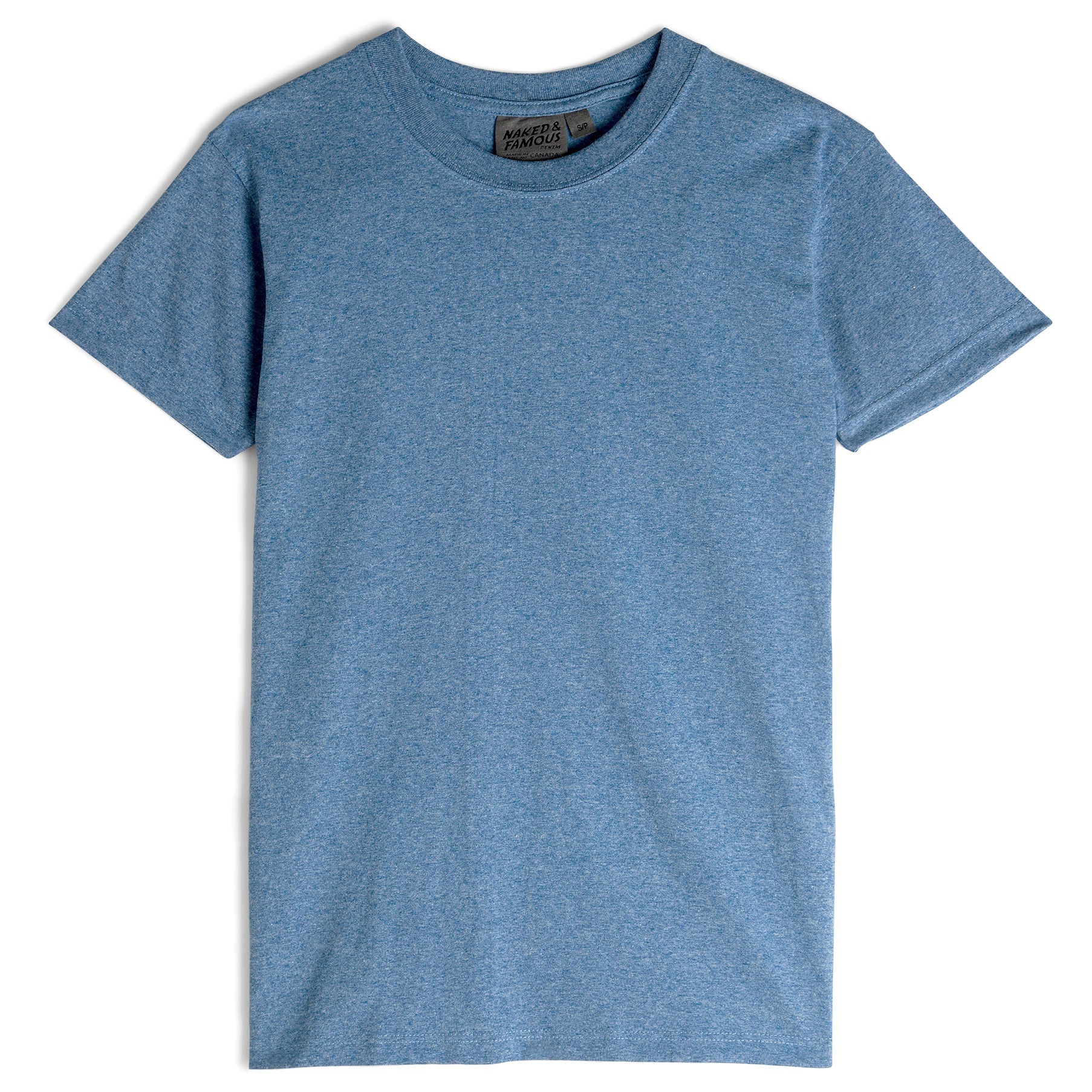 Circular Knit T-Shirt - Blue by Naked & Famous Denim