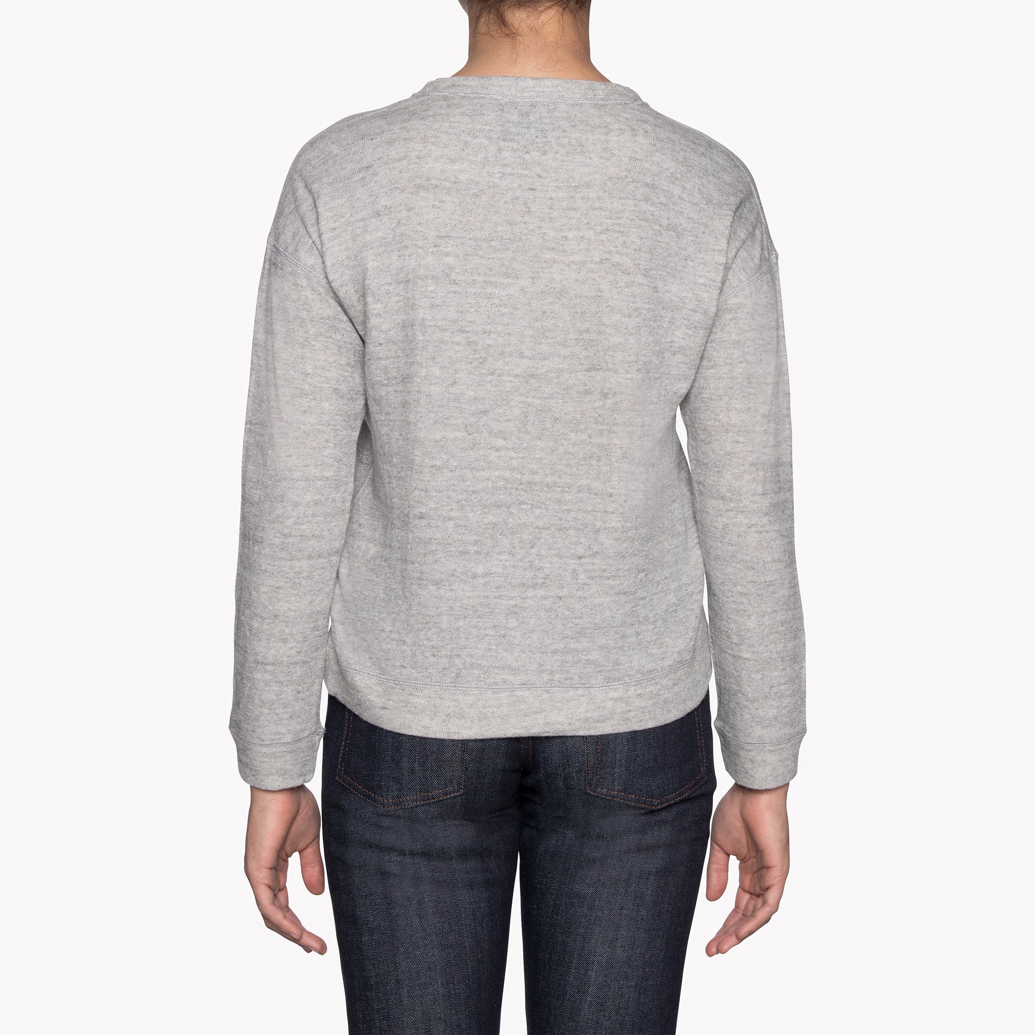 Women's - Weekend Crew - Vintage Doubleface - Grey by Naked & Famous Denim
