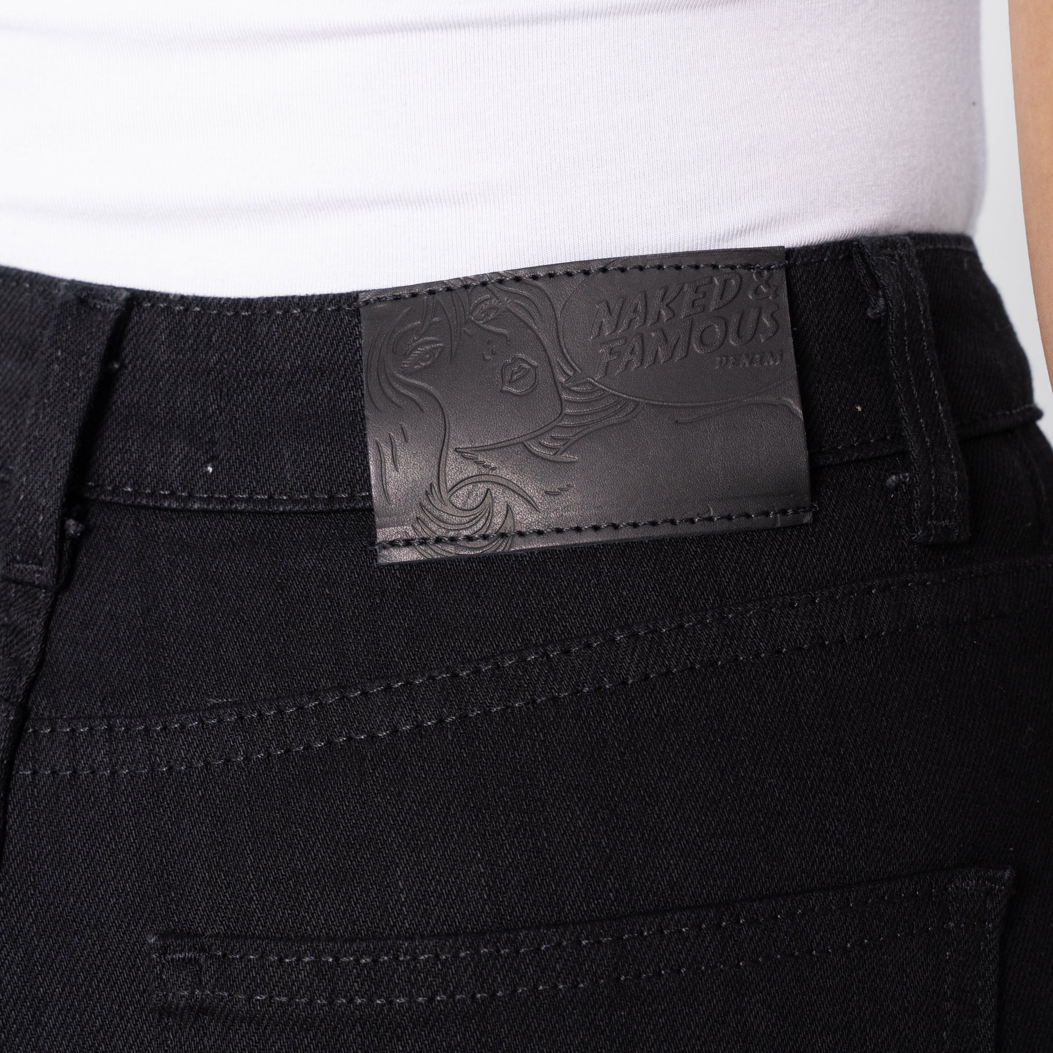 Women's - High Skinny - Black Power Stretch by Naked & Famous Denim