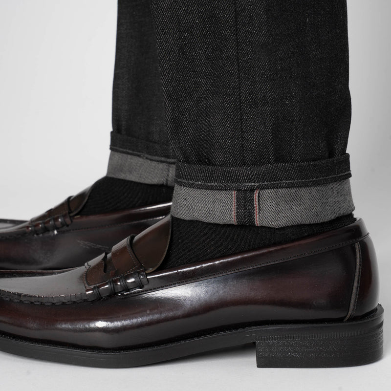 Easy Guy - Black x Grey Stretch Selvedge