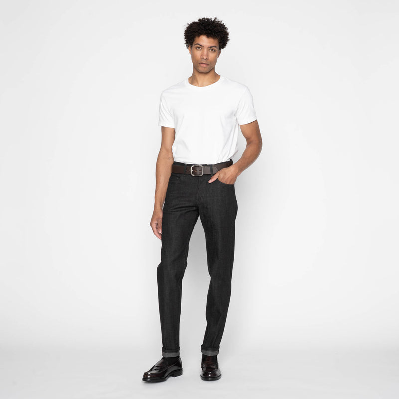 Easy Guy - Black x Grey Stretch Selvedge