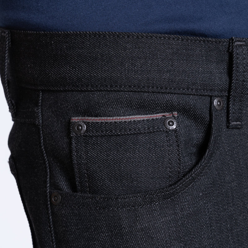 True Guy - Black / Grey Stretch Selvedge