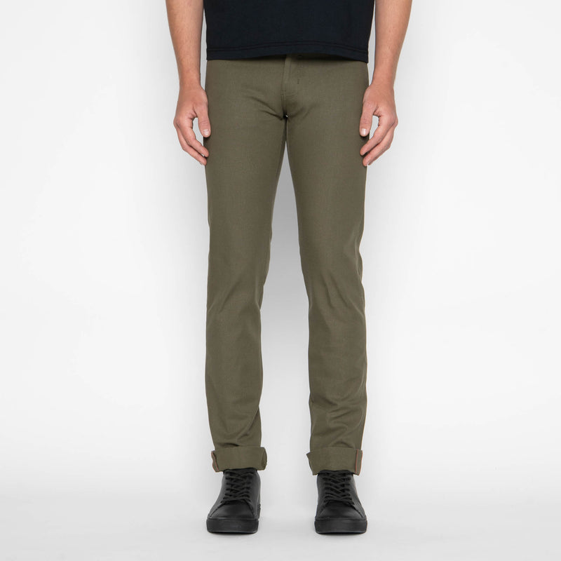Super Guy - Army Green Duck Selvedge