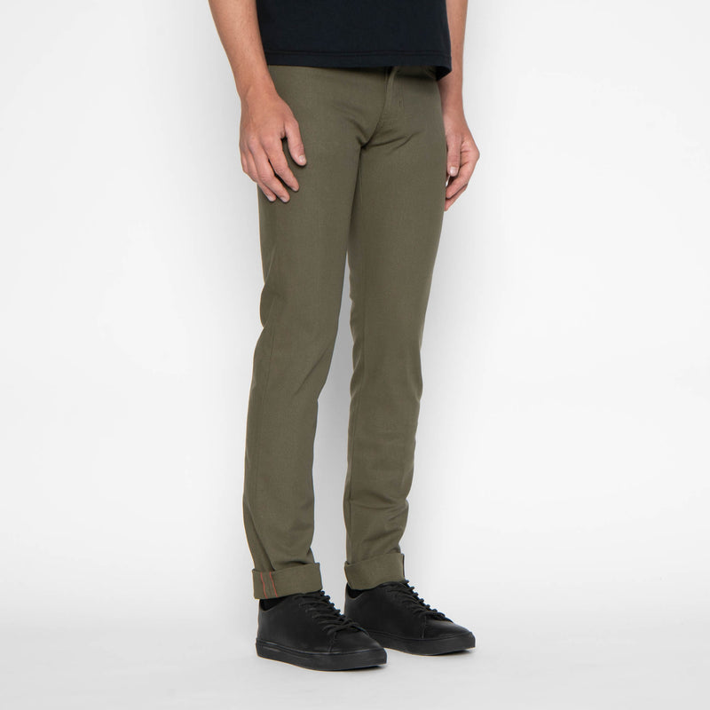 Super Guy - Army Green Duck Selvedge