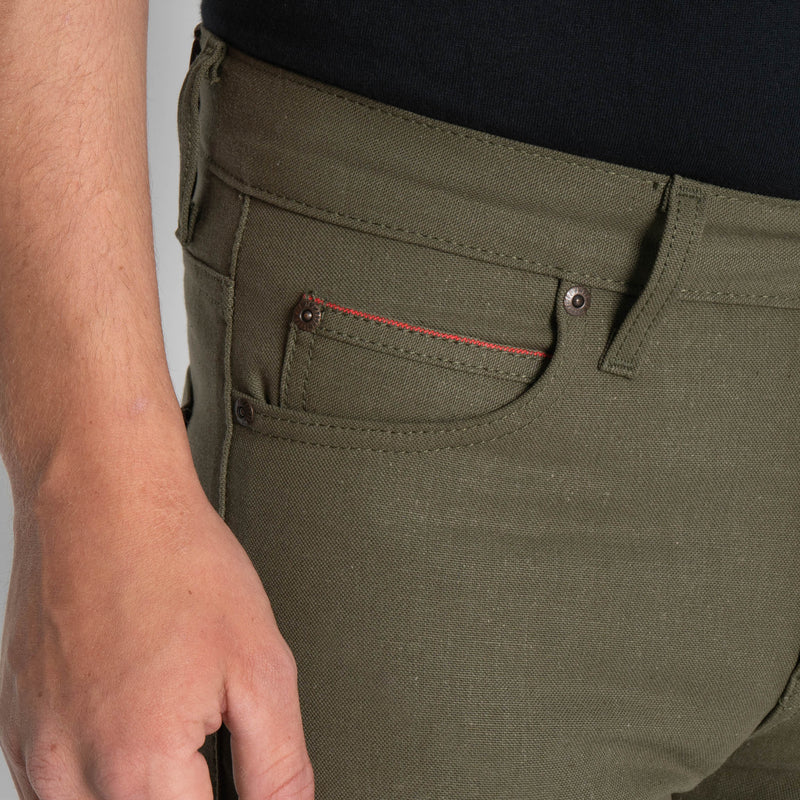Super Guy - Army Green Duck Selvedge