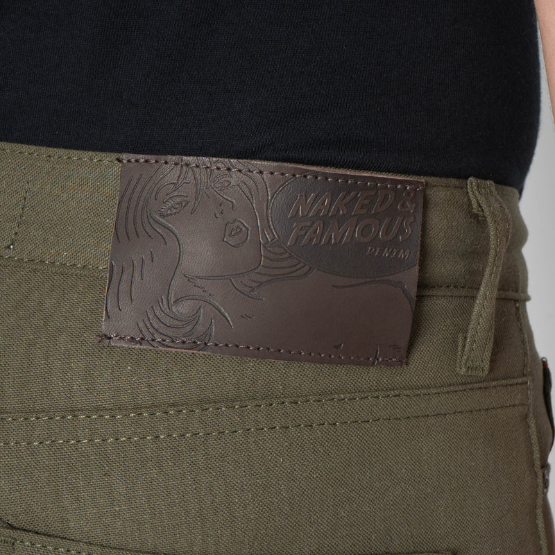 Super Guy - Army Green Duck Selvedge