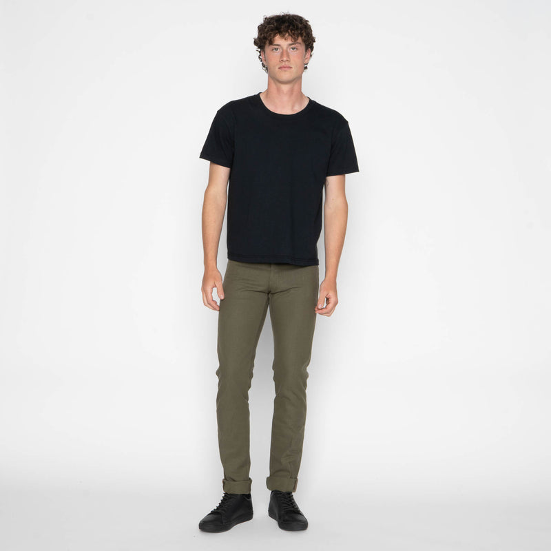 Super Guy - Army Green Duck Selvedge