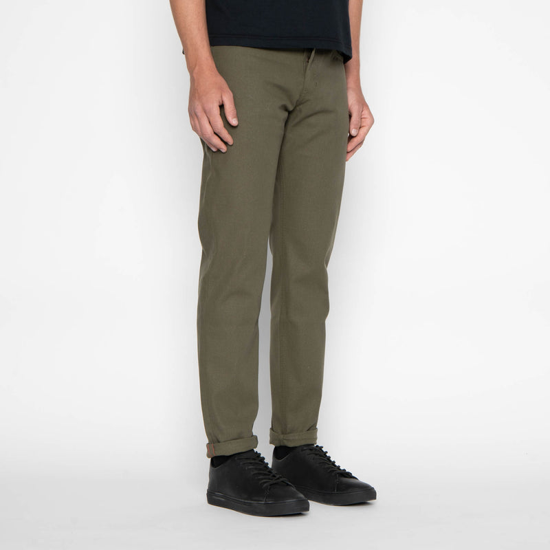 Easy Guy - Army Green Duck Selvedge