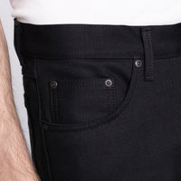 True Guy - Solid Black Selvedge - 36" Long Inseam